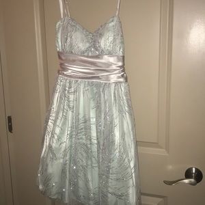 Mint green party dress